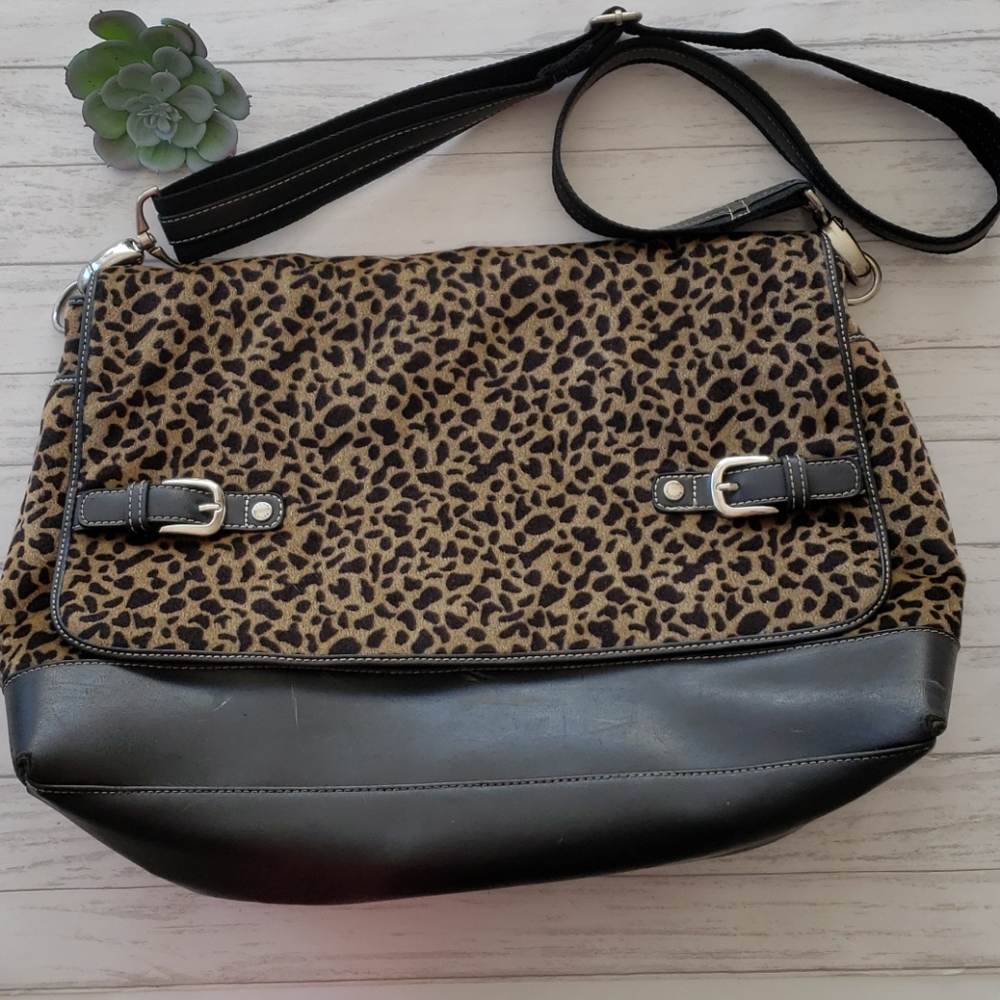 TOMMY HILFIGER Leopard Laptop/Briefcase/Satchel